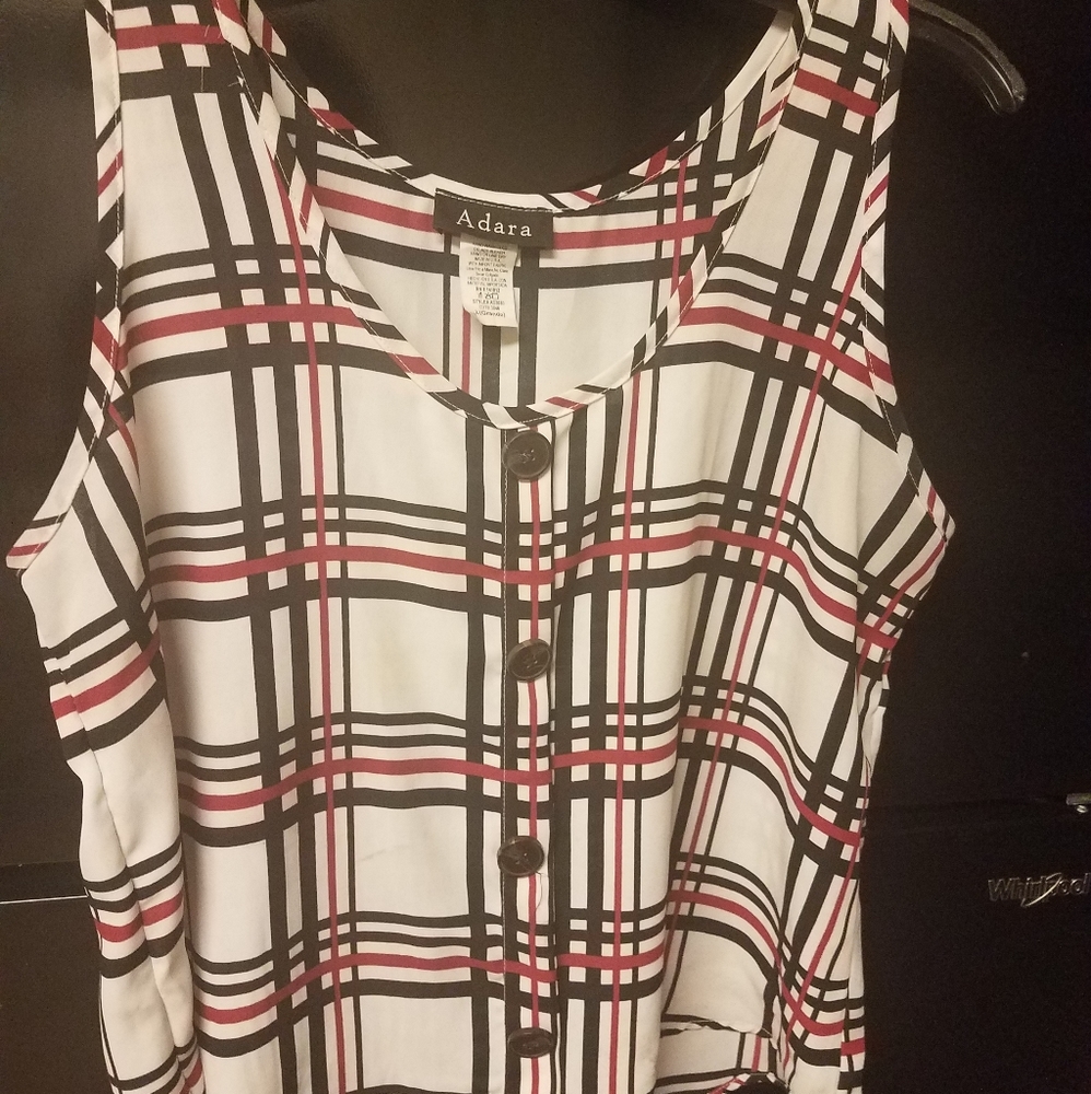 Plaid Burberry Style Dress Top